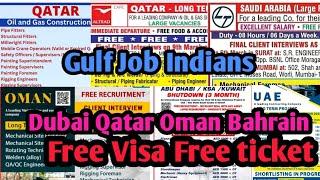 Free Requirements Gulf Job vacancy | Job in Dubai | Job vacancy in Qatar, Kuwait, Oman jobs.