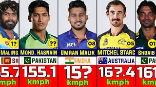 Top Fastest Bowlers in Cricket History | Top Fastest Bowlers in the World