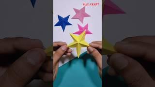 3D Paper Stars | Origami Paper Stars #shorts #youtubeshorts #paperstars #papercraft