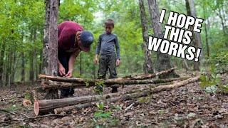 DIY Crafting A Hunting Blind On Our Cabin Homestead| This Was Important To Me|Early Buck Deer Season