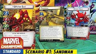 Sinister Motives Scenario 1 with Spider-Ham & SP//dr versus Sandman