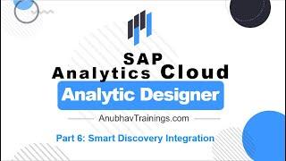 Sap Analytics Cloud | Analytic Designer Integration with Smart Discovery | Getting Started