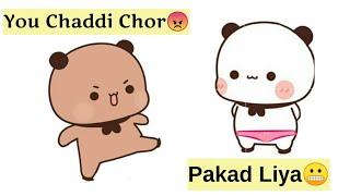 Peachu Gomu Ki Chaddi Chori KiFunny Story | Peachu Nikala Chaddi Chor | Peach & Goma Funny Story