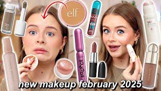 Testing NEW IN makeup January/February 2025!! Rare Beauty, Fenty, e.l.f, L'oreal, Mac etc