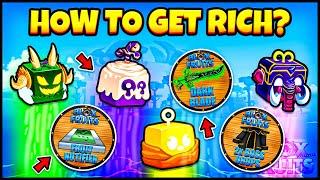 How To Get Rich In Blox Fruits! | Roblox