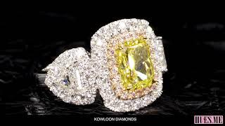 Fancy Vivid Yellow Diamond Ring 天然艷彩黃鑽戒指 - Kowloon Diamonds｜九龍鑽石行