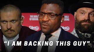 “THIS GUY WILL WIN I THINK…” Francis Ngannou PREDICTS TYSON FURY USYK WINNER | WILDER NEXT?