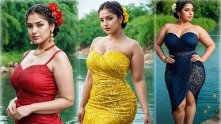 4K AI Art Featuring Indian Plus Size Lookbook Models || Comedy life history