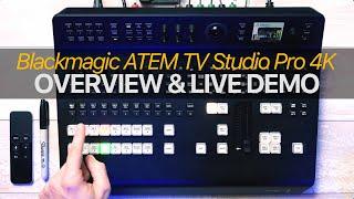 Blackmagic ATEM TV Studio Pro 4K Switcher: Live Demo