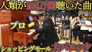 人類が100万回は聴いたあの曲をプロがショッピングモールで弾いたらガチで大パニックww