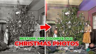 How To Restore and Colorize Old Black and White Christmas Photos | Uniconverter 16