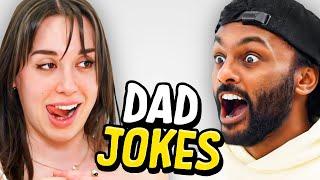 Dad Jokes | Don't laugh Challenge | Abby vs Sath | Raise Your Spirits