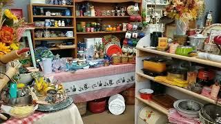 A tour of my market booth of vintage junk journal supplies, antiques, and collectibles.