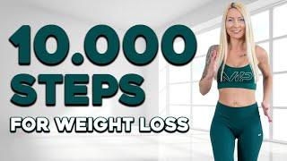 10.000 STEPS FAT BURNING WORKOUT Insane Calorie Killer  No Squats No Lunges No Jumping