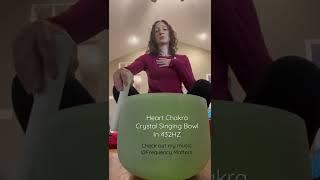 Heart Vibes - heart chakra crystal singing bowl in 432hz tuning