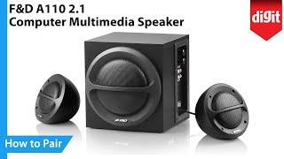 F&D A110 2.1 Computer Multimedia Speaker - How to Setup