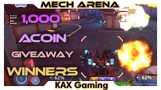 1,000 A-Coin Winners in Description | More Backlog in CPC - Mech Arena