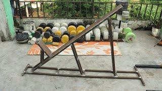 Homemade Inclined Bench - Diy inclined bench - Cool gym idea | Anish Fitness