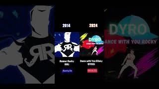 2014 is Runner Rocky (RR), 2024 is Dance with You ROcky (DYRO)! My Running Era vs My Dancing Era!