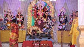 Durga Puja at Mahendraganj, Meghalaya. Date:13/10/2024.