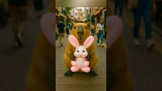 Capybara Eats Bunny Balloon Jelly – So Satisfying! #capybara #cute #pets