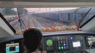 Vande Bharat Express Train-18 Cab Ride, view from Loco Pilot Cabin