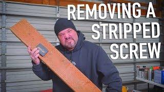 Tutorial: How To Remove A Stripped Screw || Dr Decks