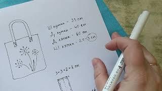 Пошиття екосумки. Конструкторський етап.