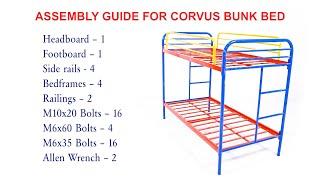 How to Assemble Homdec Corvus Bunk Bed | Bunk Bed Assembly | Homdec