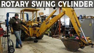 Massey Ferguson Backhoe Rotary Swing Cylinder Rebuild