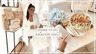 HOME VLOG | Amazon Haul, Healthy Salad & Affordable Skincare Routine!