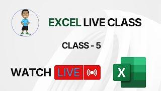 Excel Live Class - 5 | DevelopersGuides Live Streaming