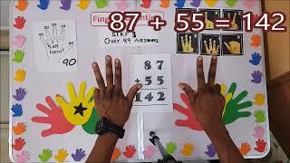 FINGER COUNTING -  ADDITION BASIC 3A -  DOUBLE DIGITS