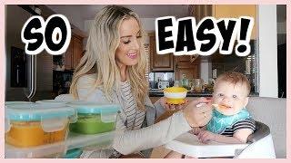 HOW I MAKE MY OWN BABY FOOD! | HOMEMADE BABY PUREES | OLIVIA ZAPO