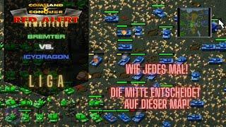 Die Mitte entscheidet auf dieser Map | Ligaspiel - Bremter vs. Icydragon | C&C Red Alert Remastered