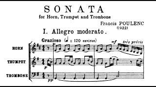 Poulenc - Sonata for Horn, Trumpet, and Trombone [score]