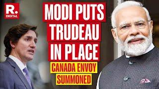 Breaking News: Modi's Major Pushback to Trudeau, India Summons Top Canada Envoy | Republic TV