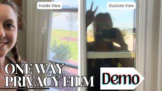 DEMO & Review On Amazon One Way Privacy Window Film