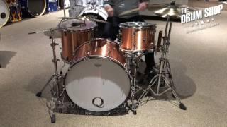 Q Drum Co. Brushed Copper 3pc Shell Pack - Gear Demo - The Drum Shop