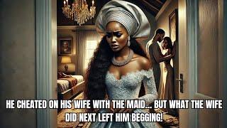 He Cheated on His Wife with the Maid… But What the Wife Did Next Left Him Begging! #africanfolklore