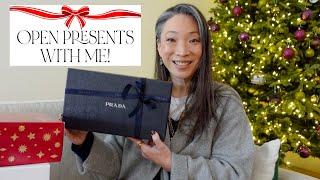 OPENING CHRISTMAS PRESENTS  - Prada | Cle de Peau | Bobbi Brown - Mishmas Day 24 - #mishmas2024