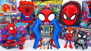 Marvel's Spider-Man series Unboxing, Spider-Man action dolls, glowing Spider-Man electric toy gun