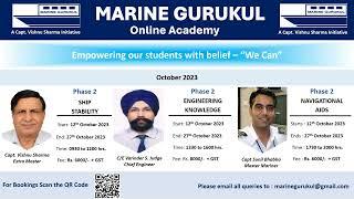 Marine Gurukul Online Academy - October 2023 course