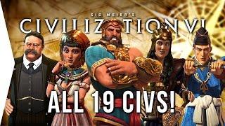 Civilization VI ► ALL 19 Civilizations - Overview & Strategies in Civ 6!