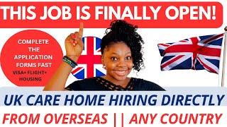 HURRY THIS JOB IS FINALLY OPENED APPLY NOW GET SPONSORED FROM YOUR COUNTRY TO THE UK  TO WORK