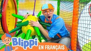 Blippi au parc de jeux couvert | Blippi en français | Vidéos éducatives pour enfants