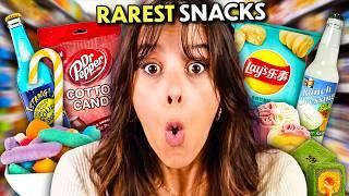 We Try Rare and Bizarre Snacks From Around The World!