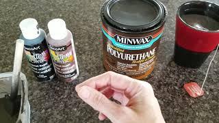 How to paint a porch sign- staining and sealing. Part 2