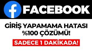 Facebook Giriş Yapamama Sorunu %100 Çözümü! Hesabınızı Doğrulayamıyoruz Hatası Çözümü