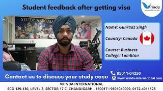 LAMBTON COLLEGE VISA II HIGH VISA SUCCESS RATIO II VRINDA INTERNATIONAL II STUDY IN CANADA